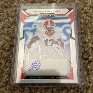 2019 Panini Prizm Silver Elijah Holyfield Auto RC Black Demon Collections
